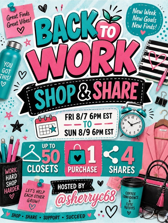 Other - ⏰ I’m Going Back to Work So Let’s Shop & Share Fri 8/7 6pm est to Sun 8/9 6pm ⏰